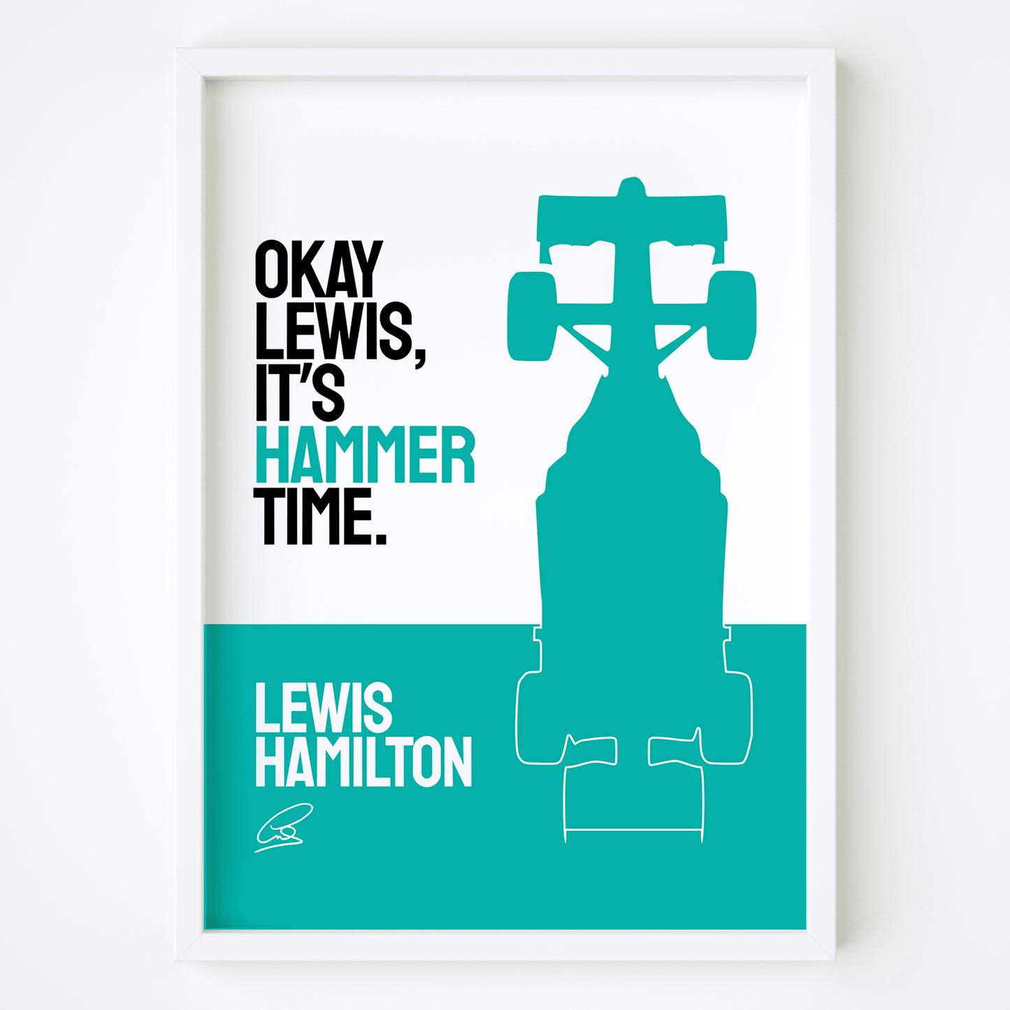 Lewis Hamilton - Hammer time poster